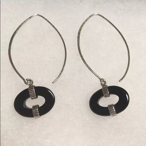 Silpada Sterling Silver Black Onyx Earrings